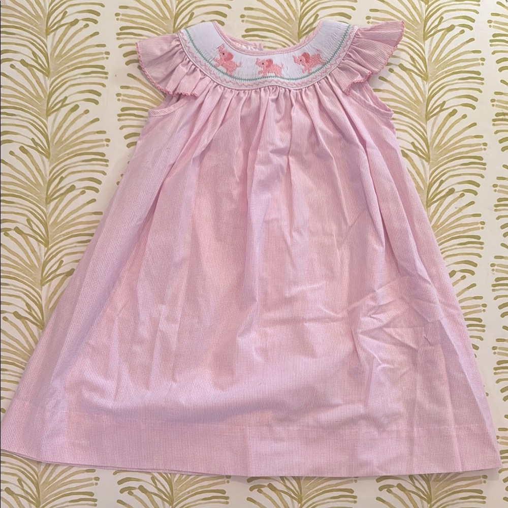 Pink Ruffled Kids Dress
